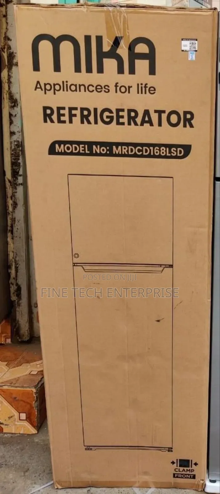 Mika 168litres Double Door Fridge