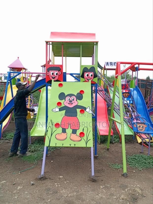 Big Kids Sliding Set With Slides Climbing Wall - main view