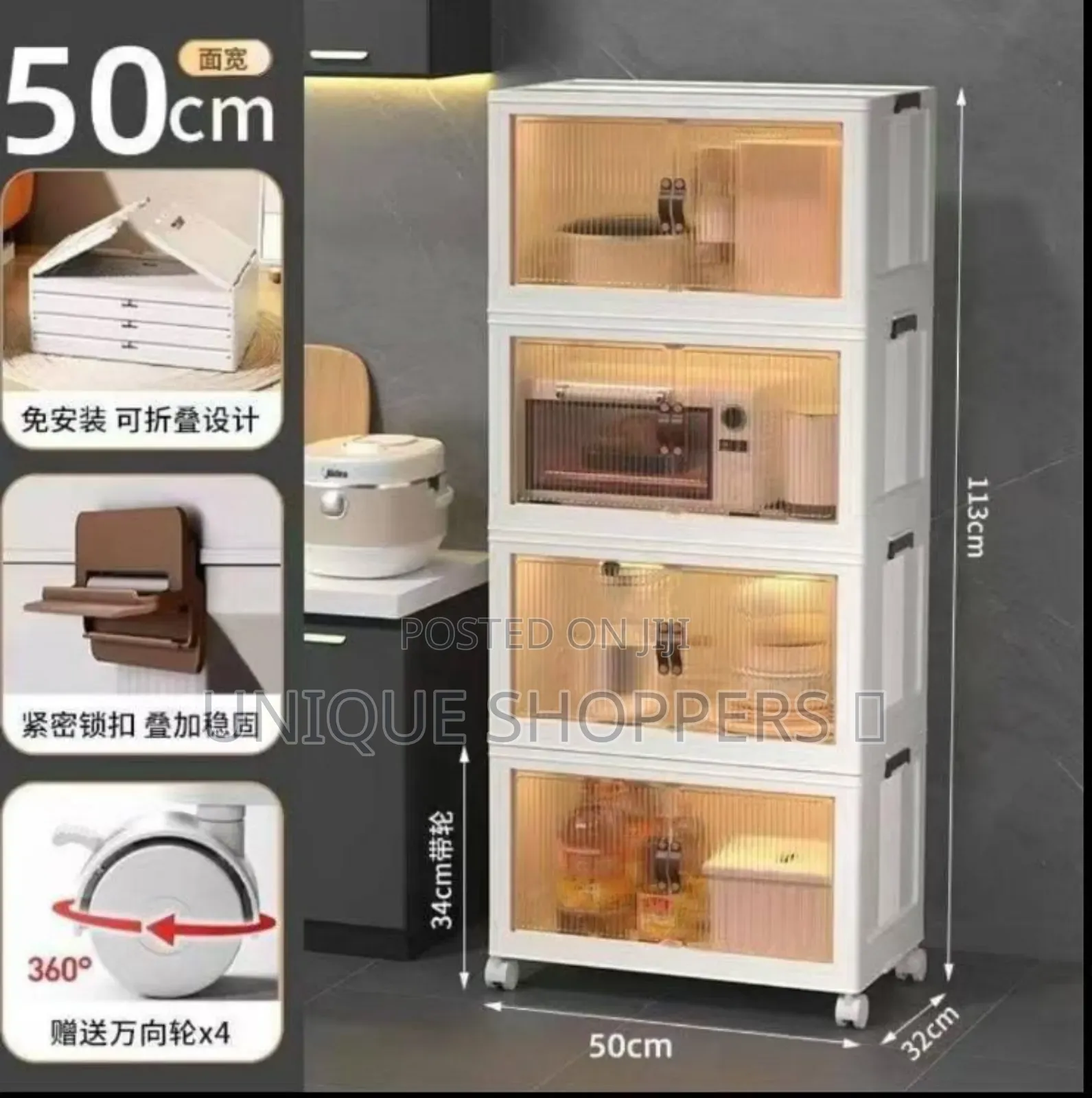 Collapsible Multiple Purposes Simple Organizer Storage Rack