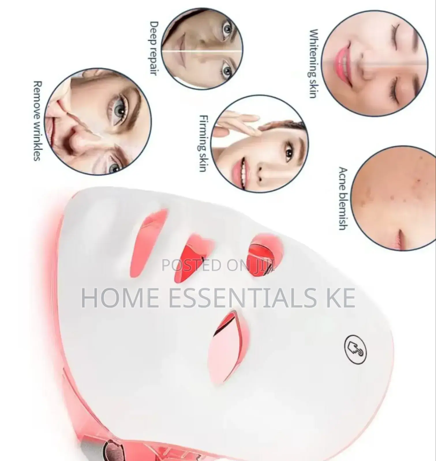 Wireless 7 Colors Light Led Facial Mask Red Light Therapy Anti-Acn