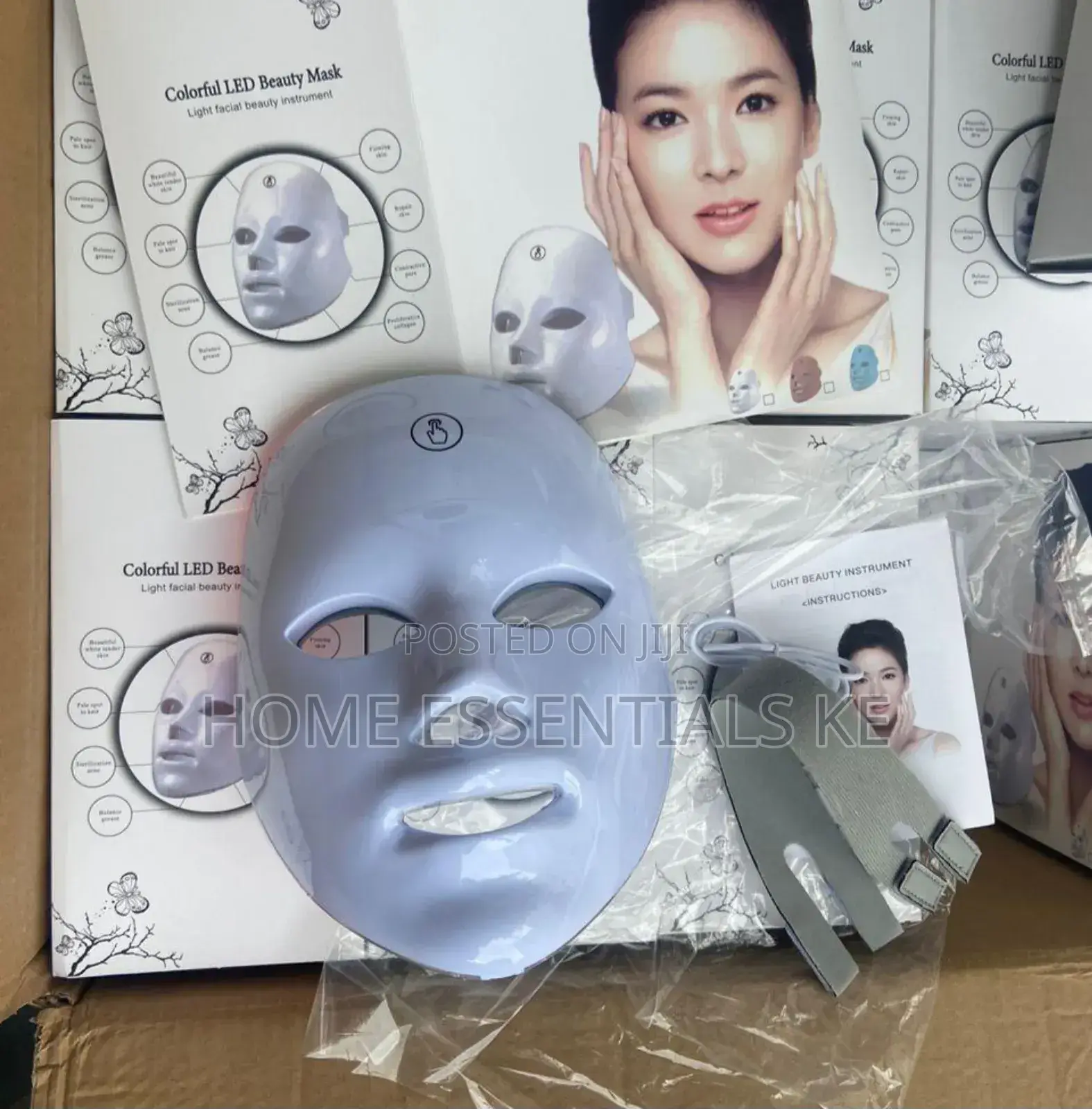 Wireless 7 Colors Light Led Facial Mask Red Light Therapy Anti-Acn