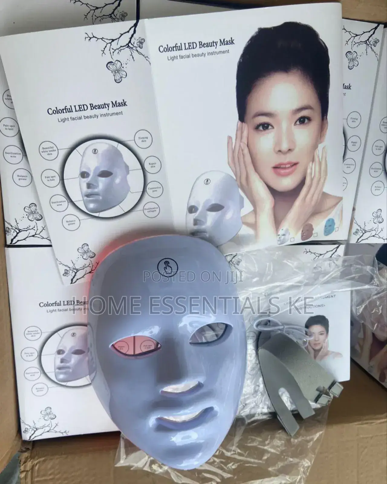 Wireless 7 Colors Light Led Facial Mask Red Light Therapy Anti-Acn