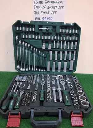 Socket Set Brand New Chrome Steel Strong 216 Pieces Parkside Ex-Uk