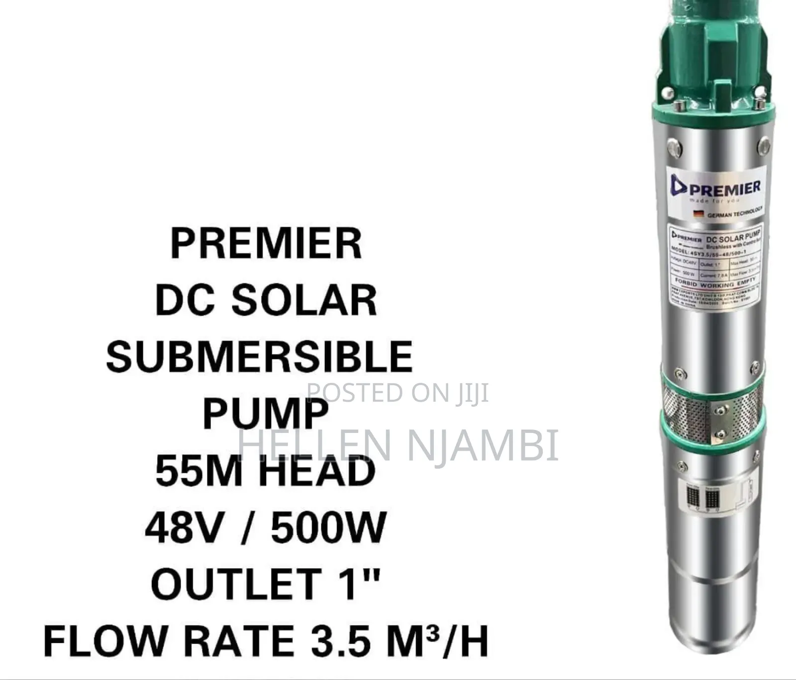 Premier Dc Solar Pump 55meters