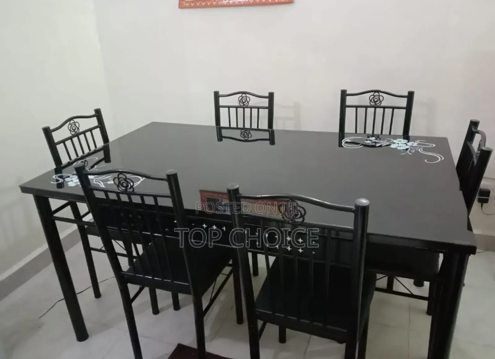 Glass Dining Table (6 - Chairs)