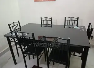 Glass Dining Table (6 - Chairs)
