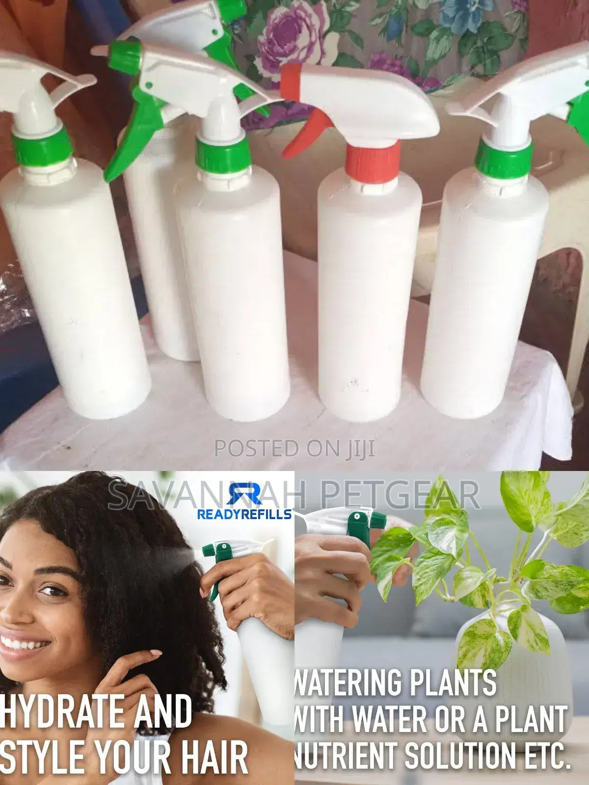 500ml Hdpe Reusable Spray Bottle for Sanitizer Disinfectant Cleaning