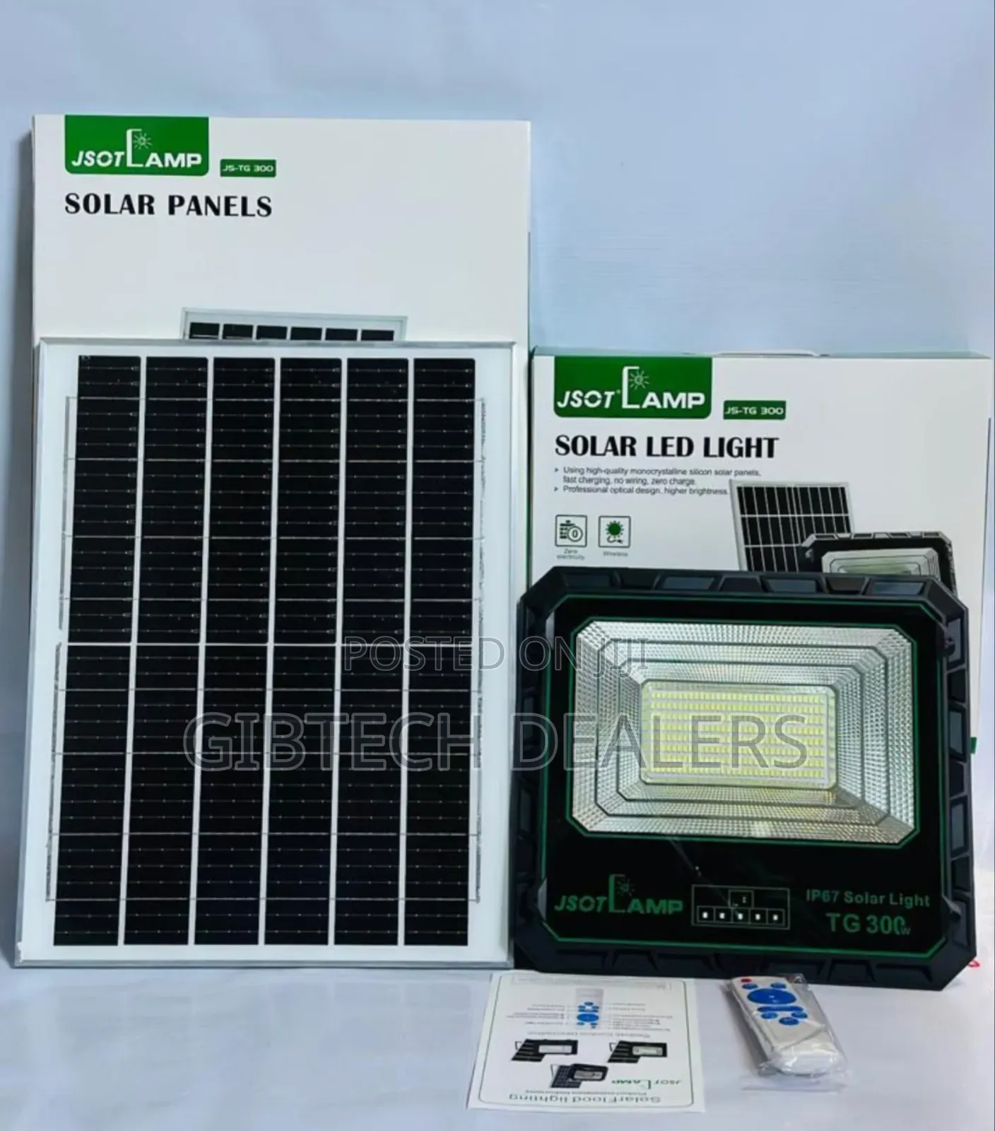 Jsot Solar Floodlight Ip67 300 Watts