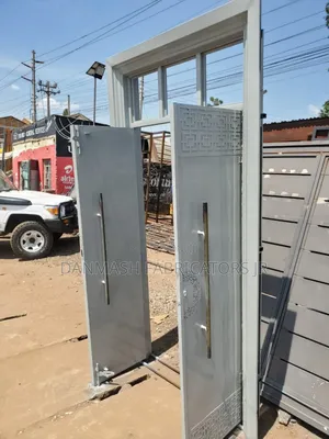 Stylish Double Steel Security Door With Frame