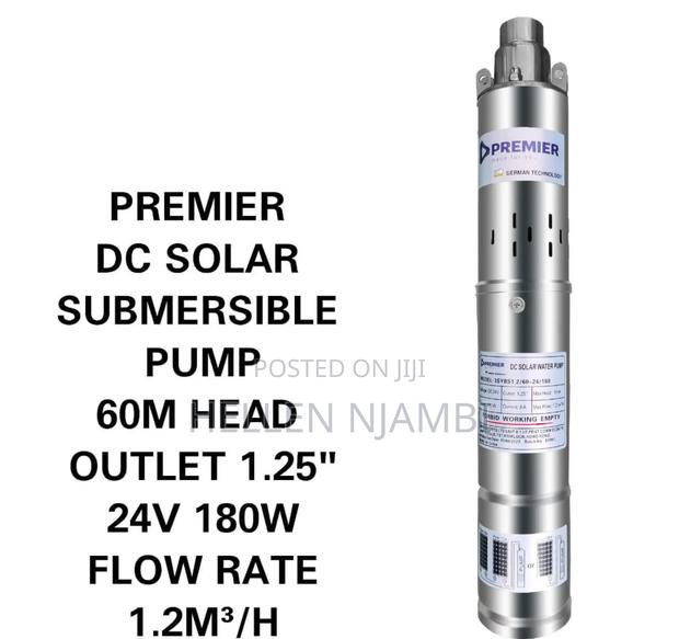 Premier Dc Submersible Water Pump 60meters Head