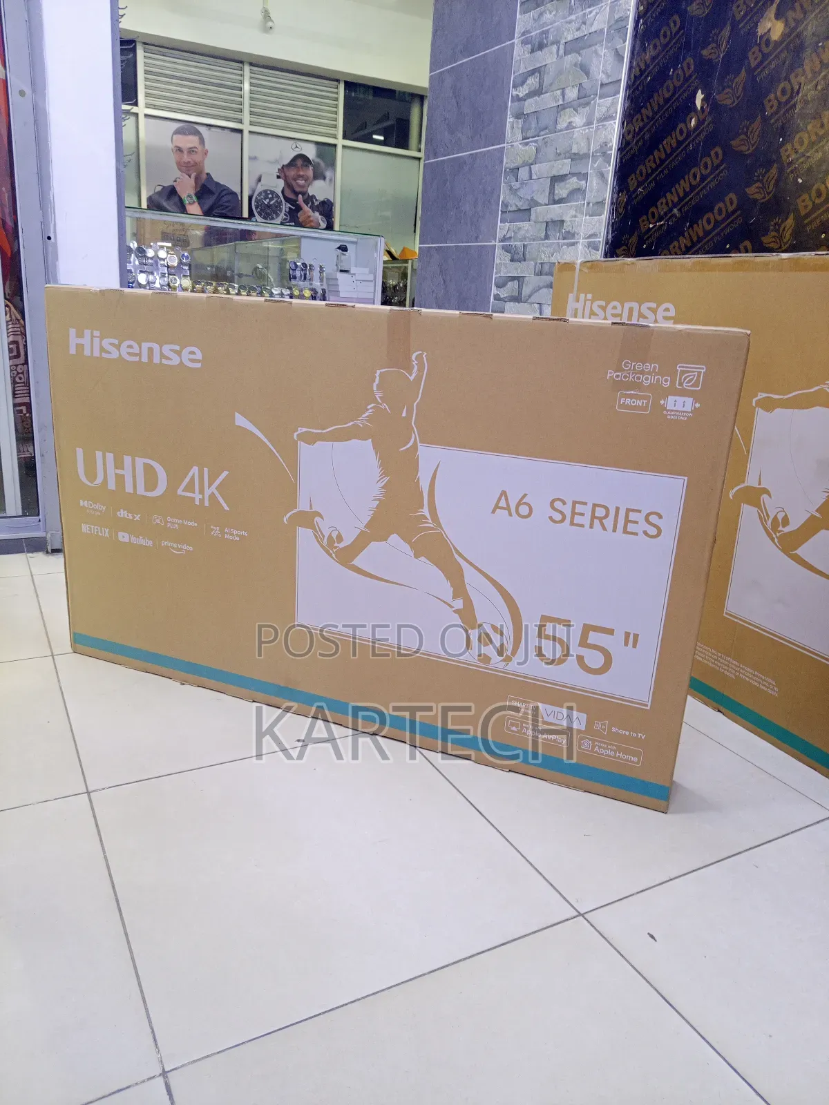Hisense 55 Inch A6 Series Uhd Smart Tv Bluetooth, Netflix