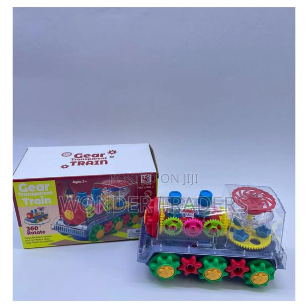 360 Rotate Gear Transparent Train
Battery Operated
With Sounds - main view