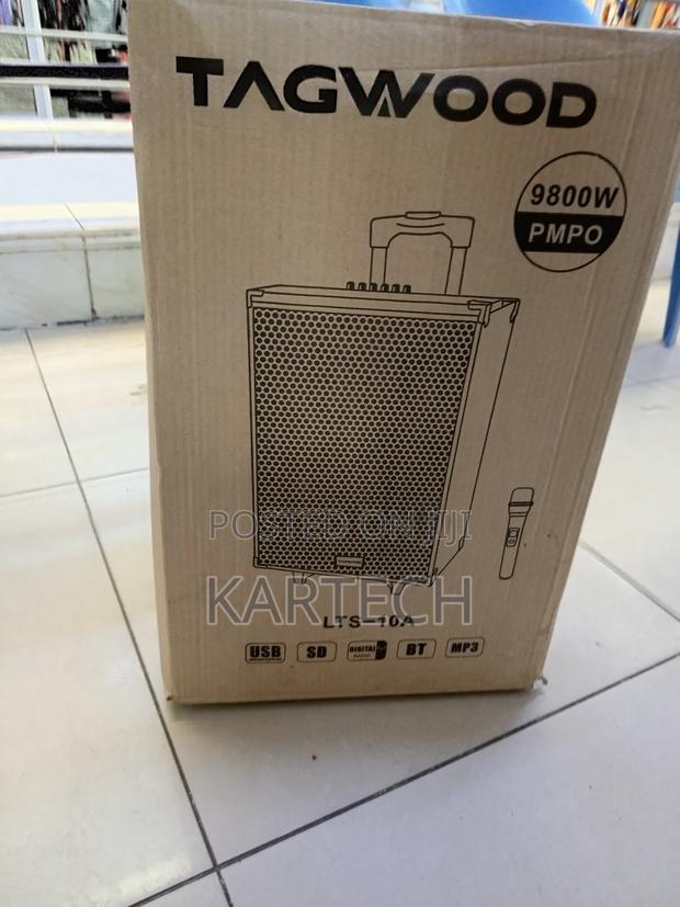 Tagwood 10" Portable Trolley Speaker Usb,Fm,Wireless Microphone - main view