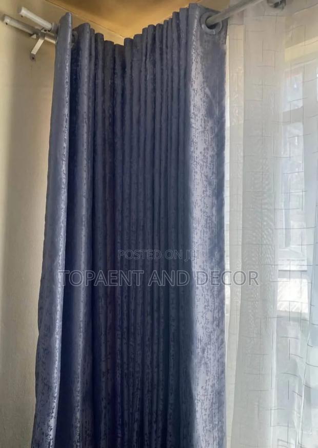 Grey Velvet Home Fabric Curtains Durable and Elegant - main view