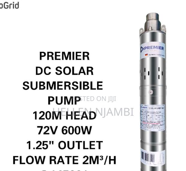 Premier Dc Solar Submersible Pump- 120m Head
