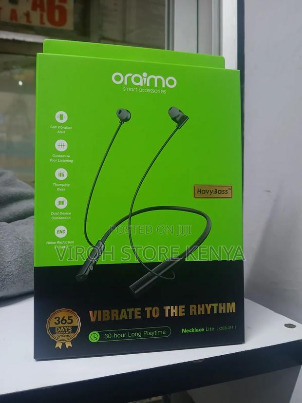 Oraimo Necklace Light Heavy Base Earphones - thumbnail 2