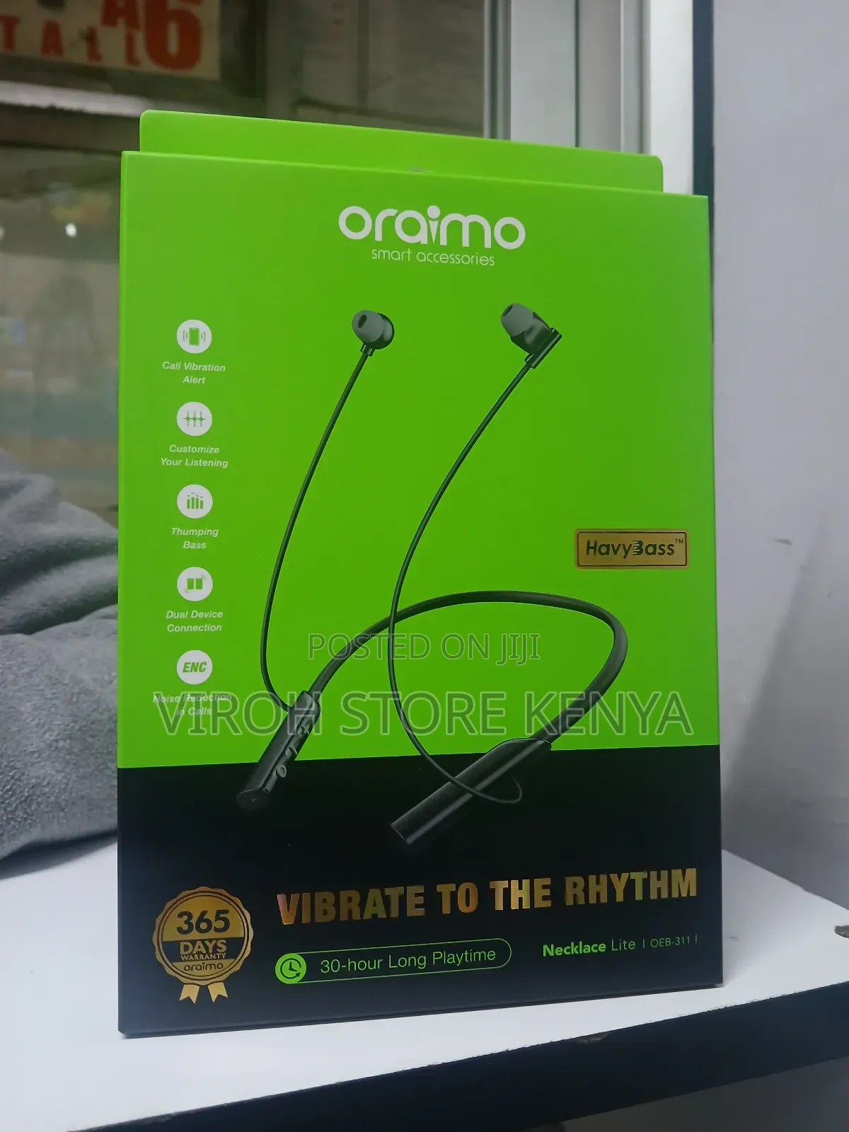Oraimo Necklace Light Heavy Base Earphones