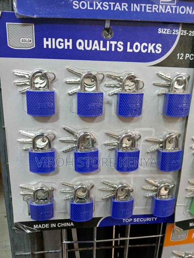 Solda Desk Padlock 12pcs Dozen Star Key - main view