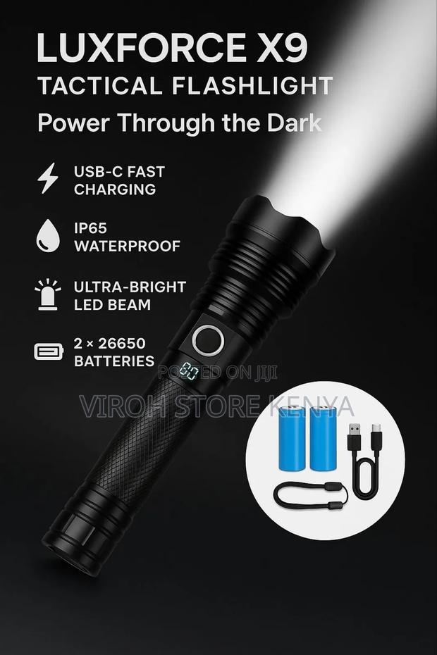 P90 Security Torch 3000 Lumens Flashlight
