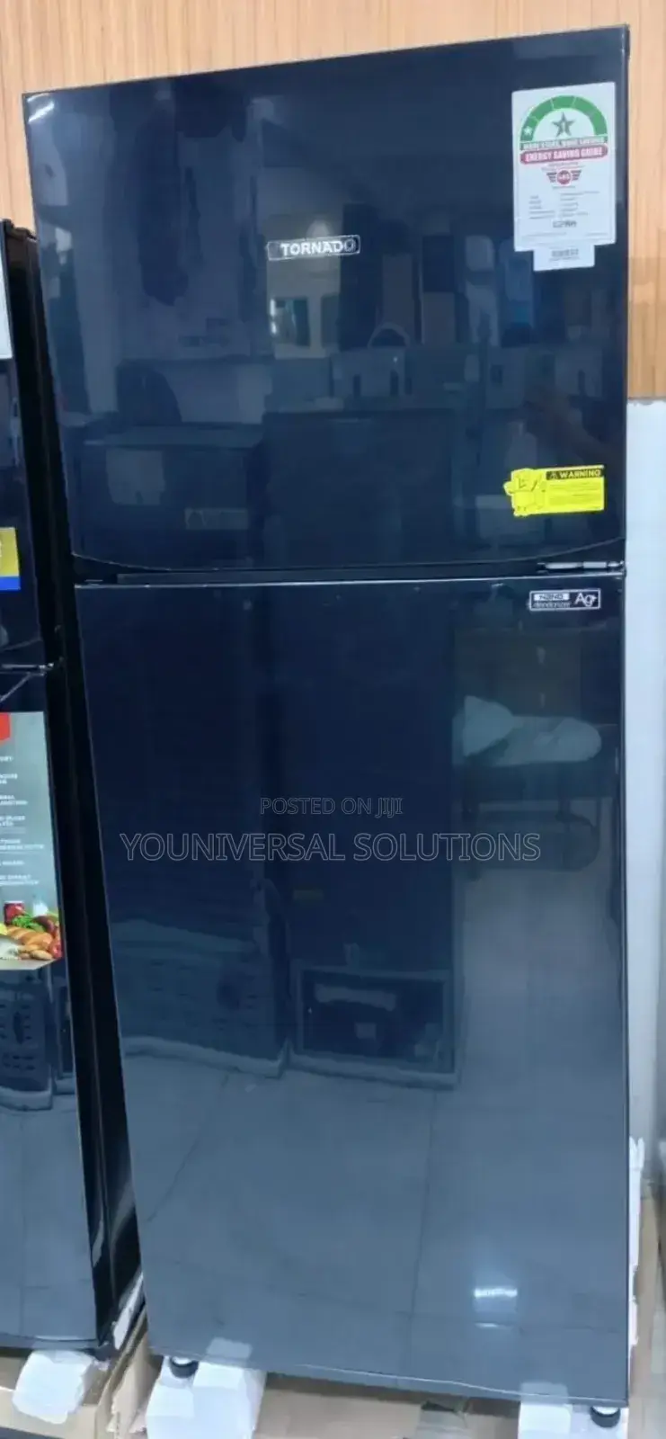 Tornado 396l Double Door Fridge, Total No Frost