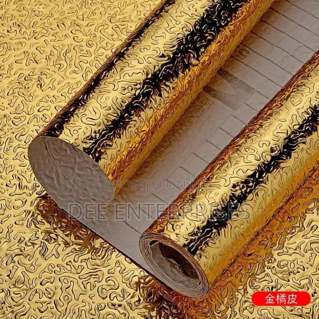Gold Aluminum Foil /Kitchen Table Top Liner - thumbnail 2