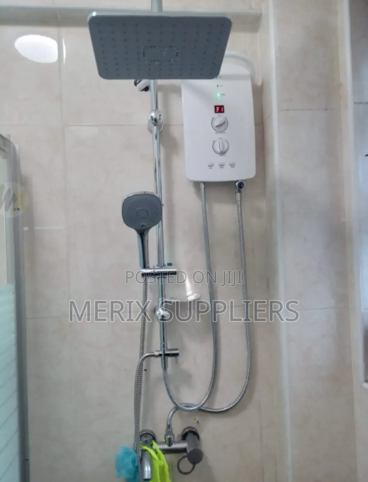 Instant Shower Water Heater With Rain Shower Set