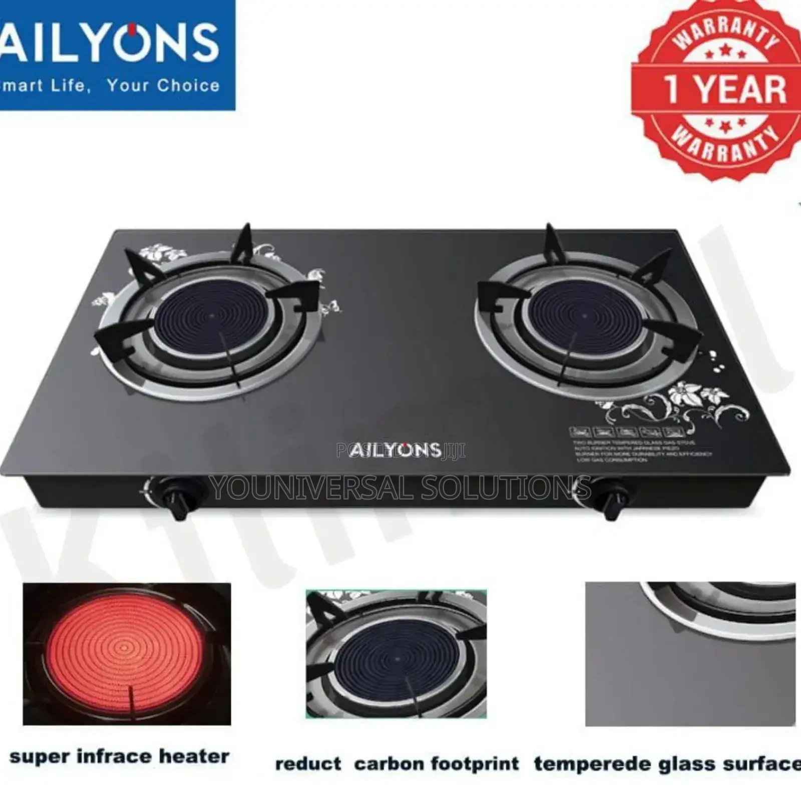 Ailyons Infrared Glass Top Burner* Infrared Burner