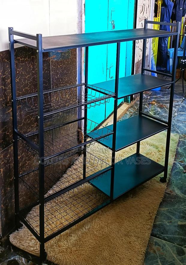 Multi-Layer Kitchen Storage Rack With Movable and Wheels Lockable - main view