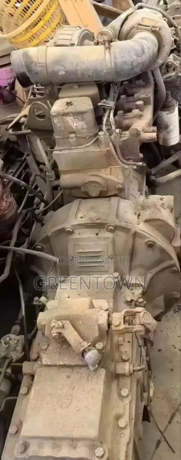 Cummins 6bt5.9l Complete Engine and It's Transmission Manual Gearbox