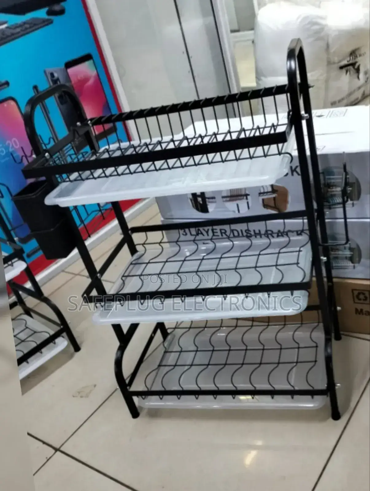 Heavy Gauge Steel
 3 Tier Dish Rack