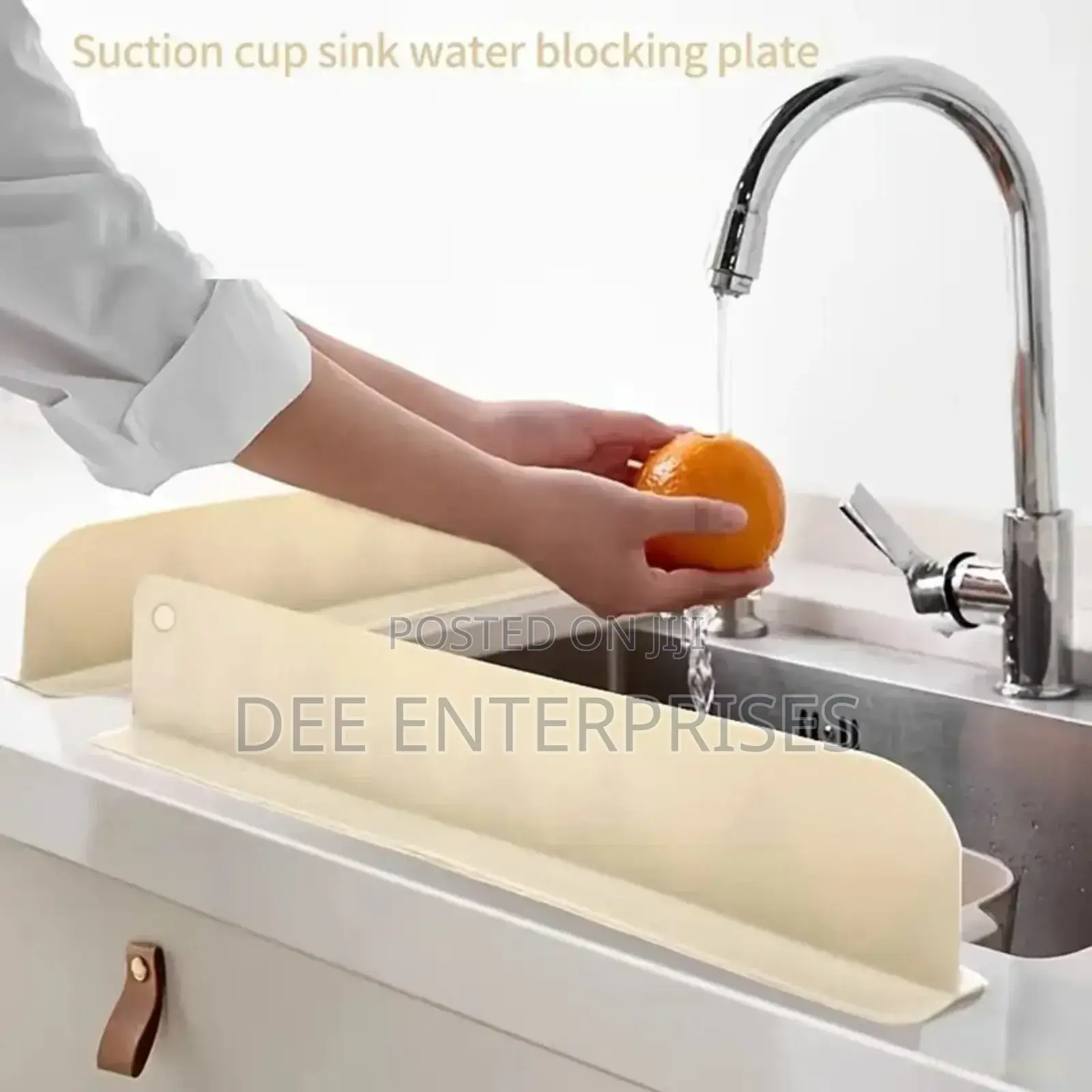 Kitchen Sink Splash Guard With Suction Cup