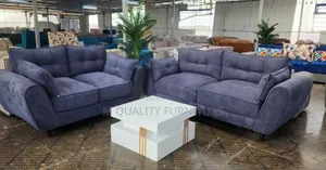 5 Seater Blue Butterfly Sofa