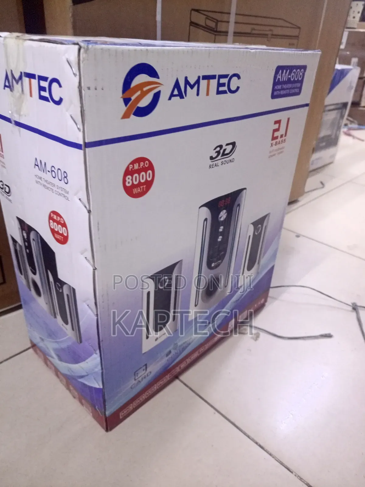 Amtec Am-608 2.1ch 8000w P.M.P.O Sound System.