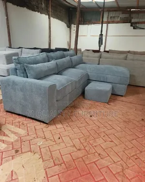 Gray Corner Modernized Cozy Couch