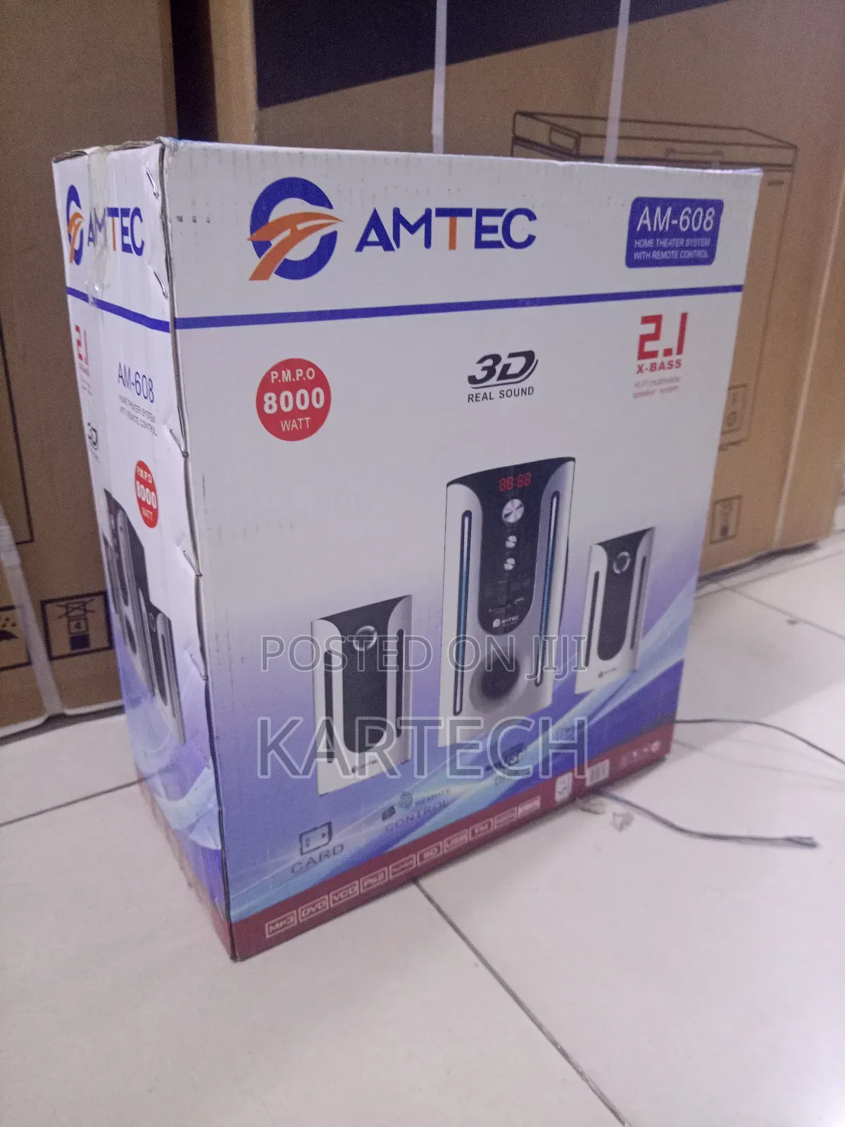 Amtec Am-608 2.1ch 8000w Multimedia Speaker System