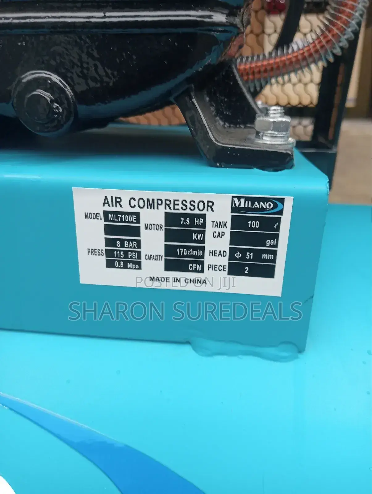 Best Quality Milano Compressor 100l