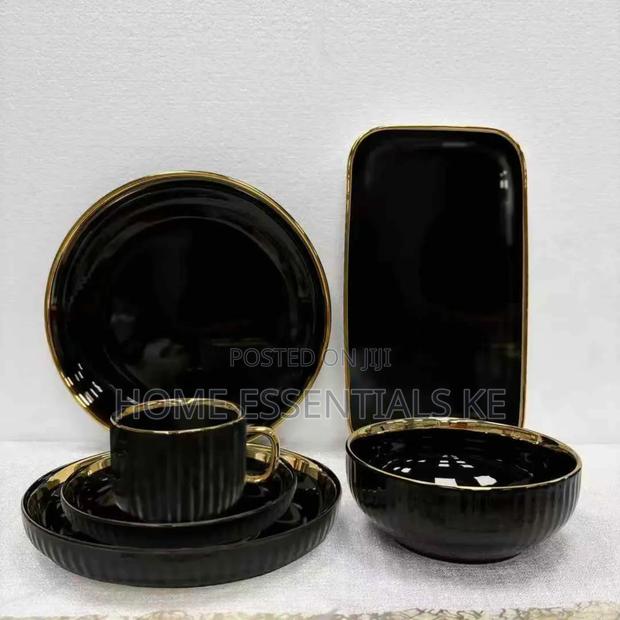 *32pcs Classy Black Dinner Set - thumbnail 2