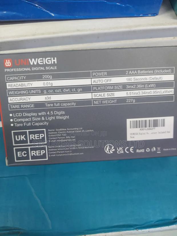Uniweigh P2-200 Professional Digital Scale. - thumbnail 2