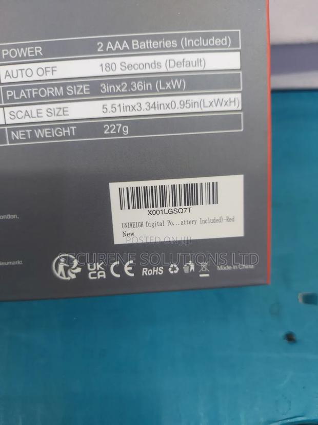 Uniweigh P2-200 Professional Digital Scale. - thumbnail 3