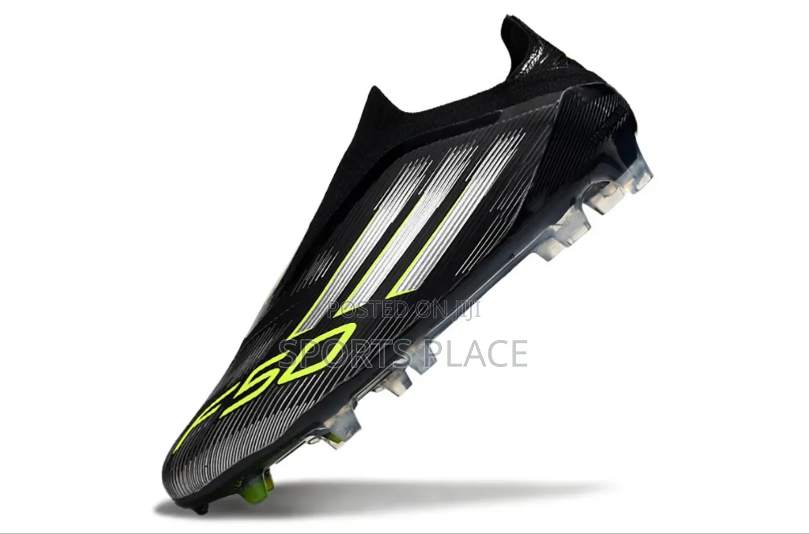 Adidas F50 Elite Laceless Fg - Black Football Boots.