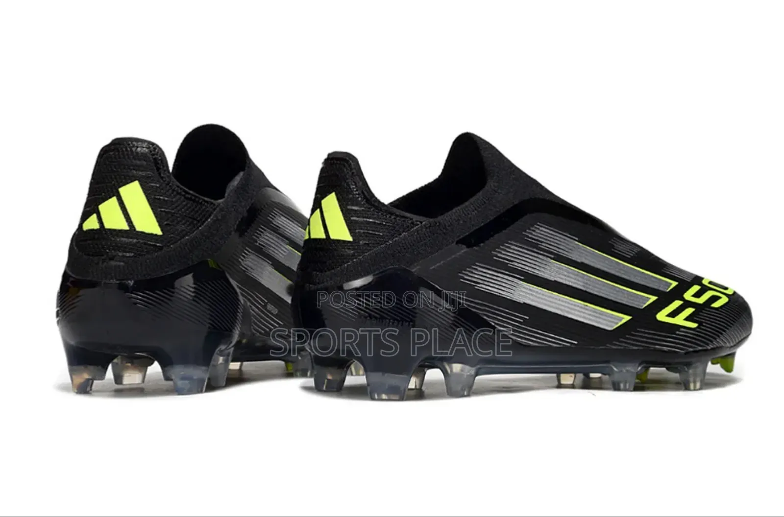 Adidas F50 Elite Laceless Fg - Black Football Boots.