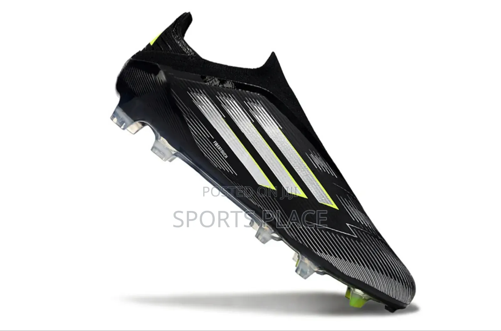 Adidas F50 Elite Laceless Fg - Black Football Boots.