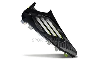 Adidas F50 Elite Laceless Fg - Black Football Boots.