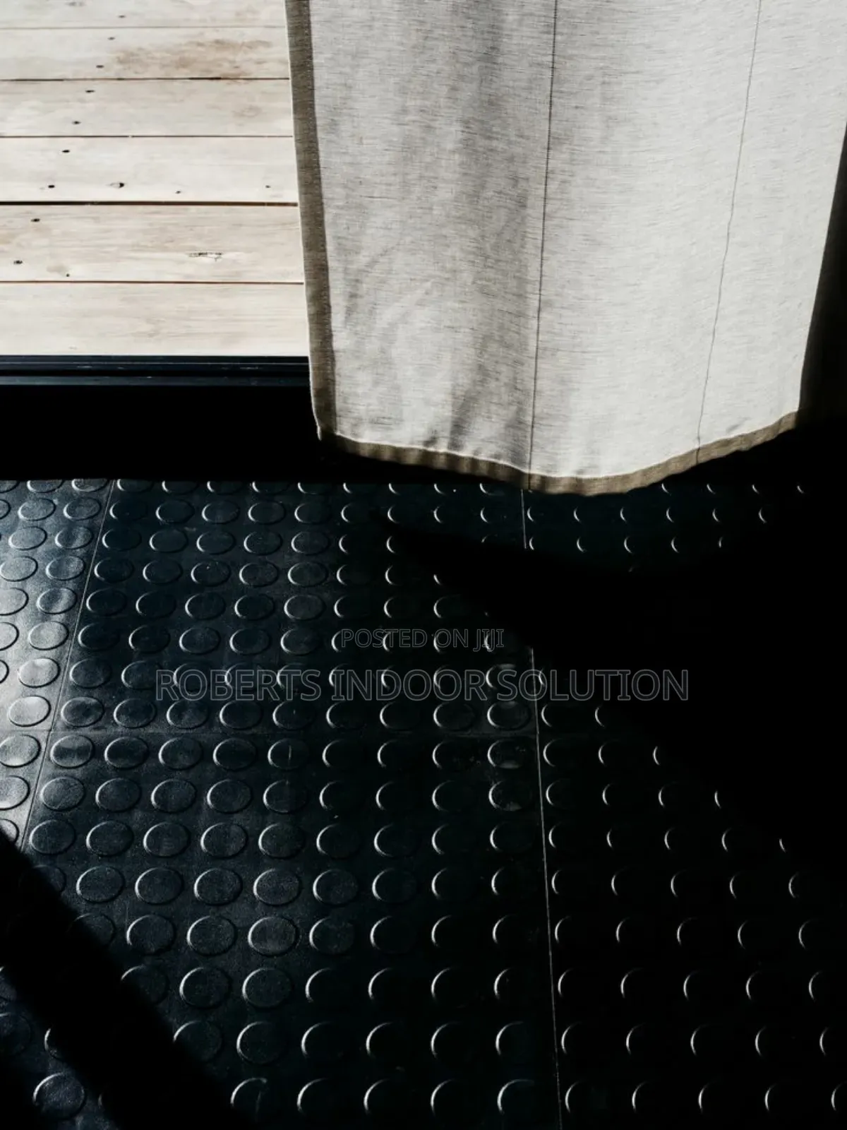 Black Coin Carpet Walking Onto Cozy Paradise
