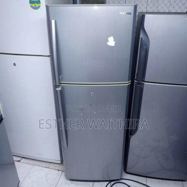 Well Maintained Silver Fridge - main view