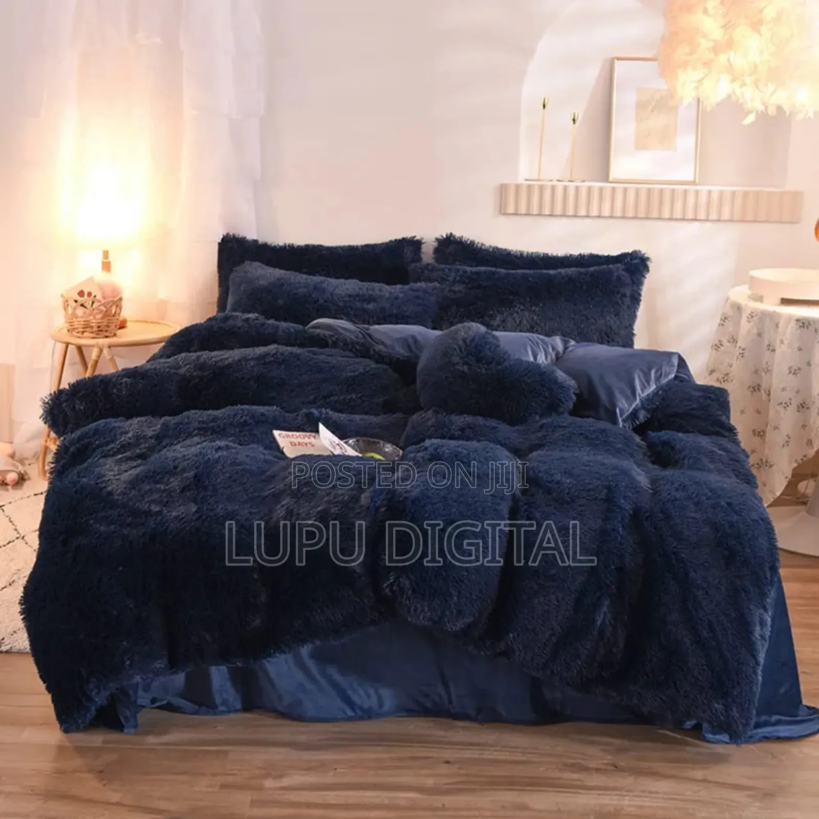 *6pc Luxury Designs Velvet Plush Fluffy
