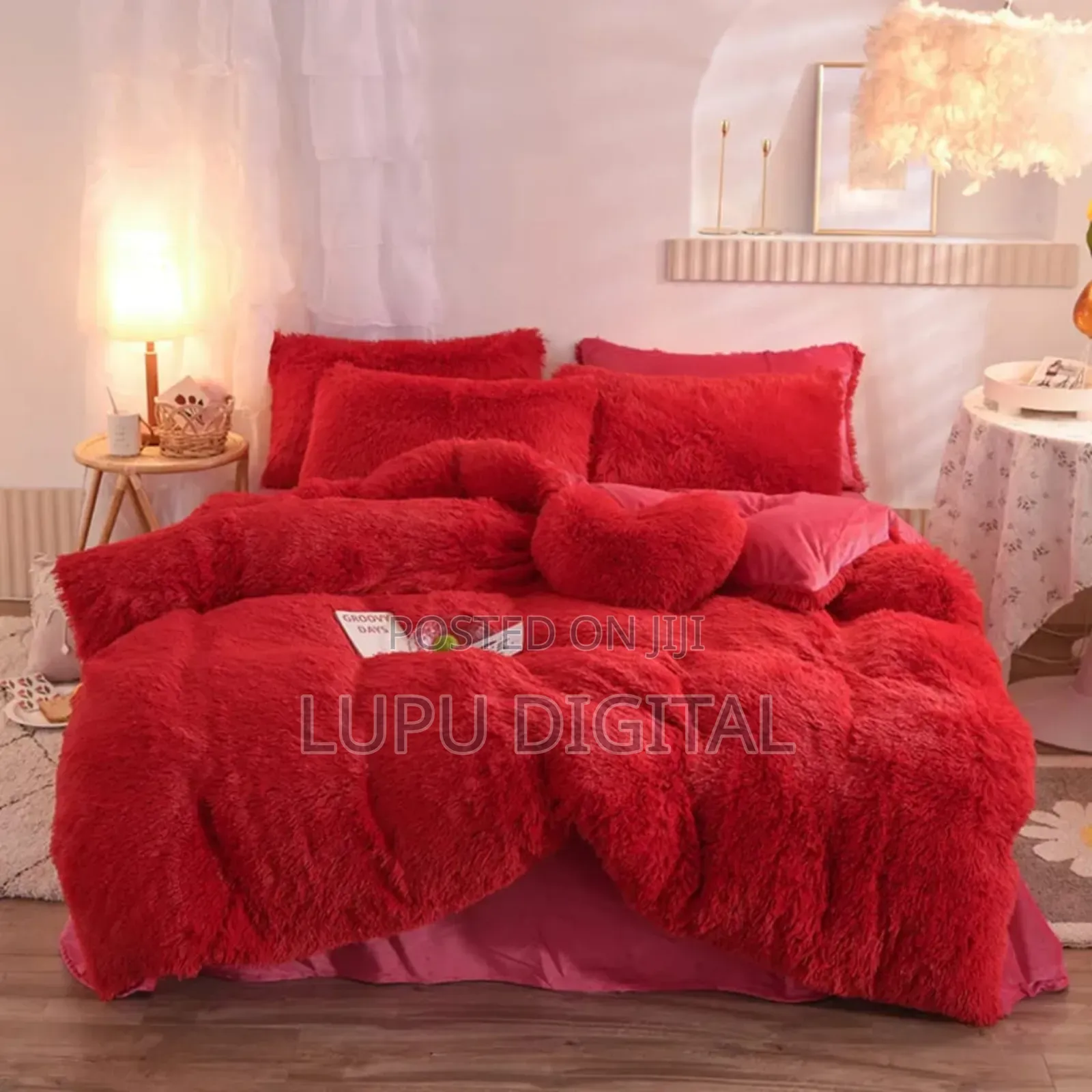 *6pc Luxury Designs Velvet Plush Fluffy