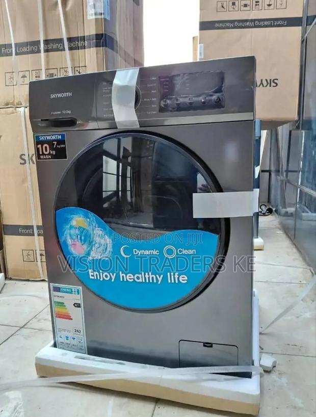 Skyworth 10/7kg Wash and Dry Front Load Washing Machine - main view