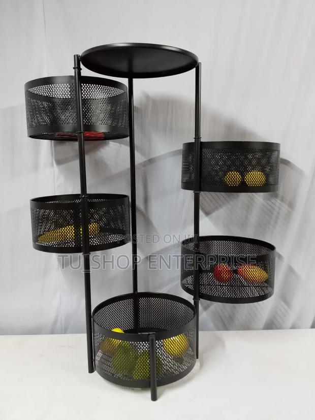 5 Layers Round Fruits Rack