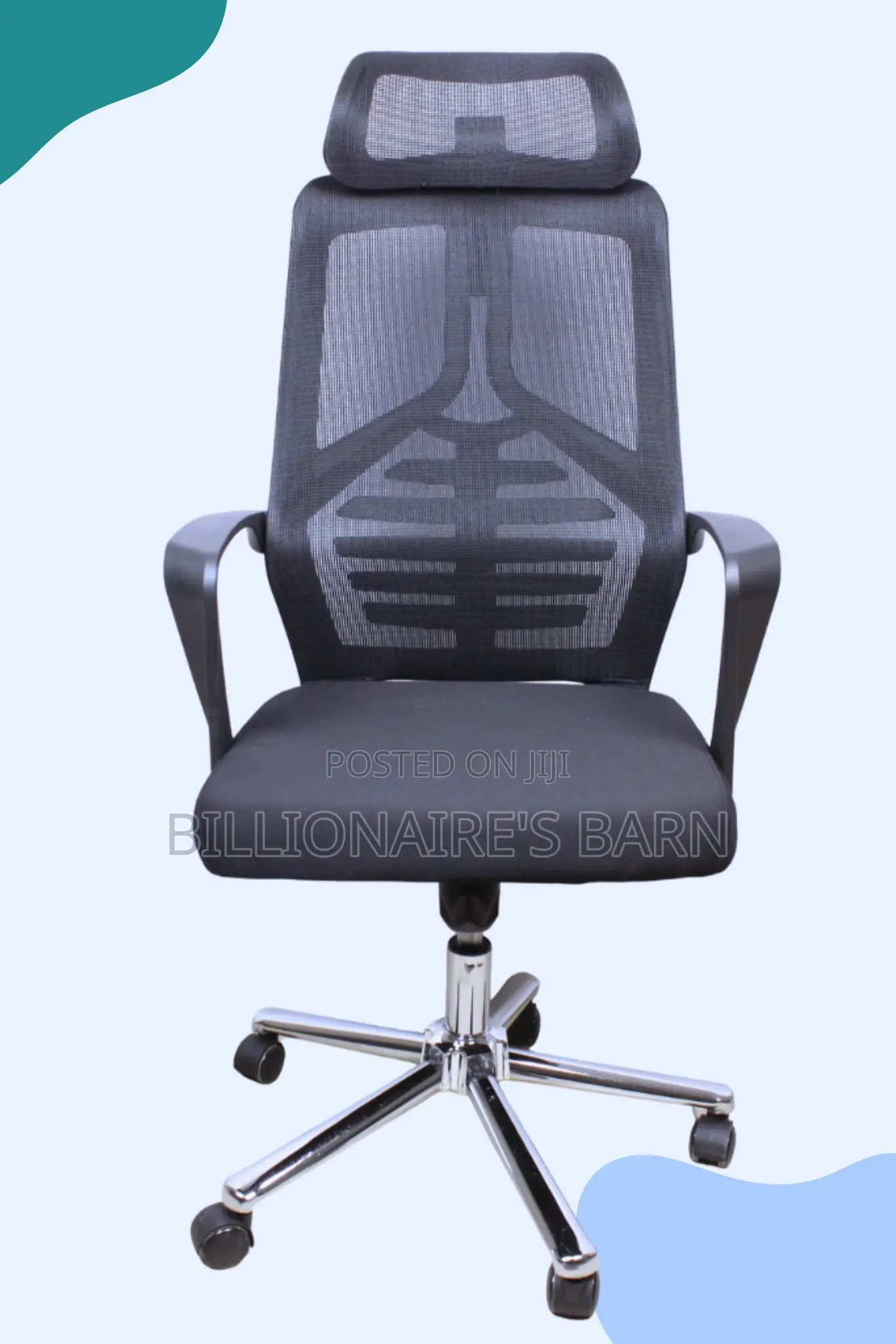 Office Chair With Mesh Back And Headrest